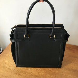Genuine Leather Work Tote Bag